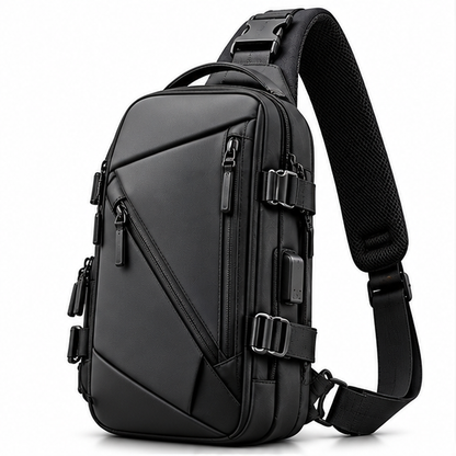 Men's Angular Everyday Crossbody Sling Bag