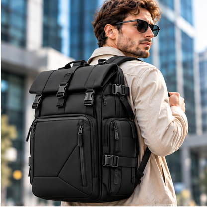 Men's Multi-Compartment Travel Backpack