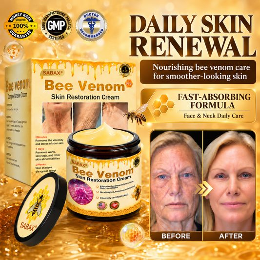 SABAX®🥑 Bee Venom Cream – Smooth Fine Lines & Restore Youthful-Looking Skin