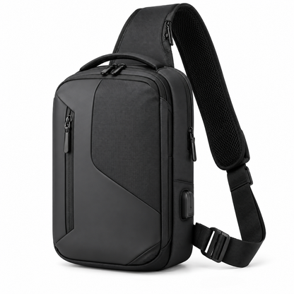 Men's Tech Sling Bag with USB Charging Port