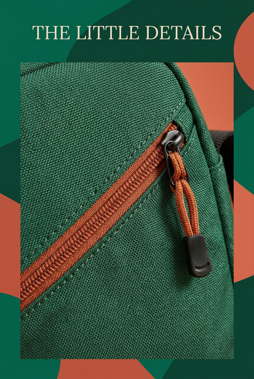 Zipper detail