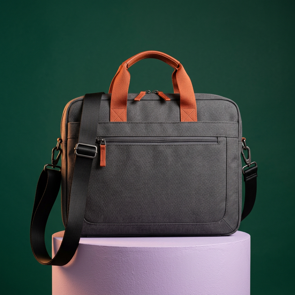 Waypoint charcoal and terracotta briefcase hero concept