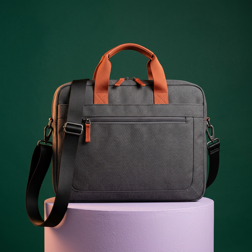 Waypoint charcoal and terracotta briefcase hero concept