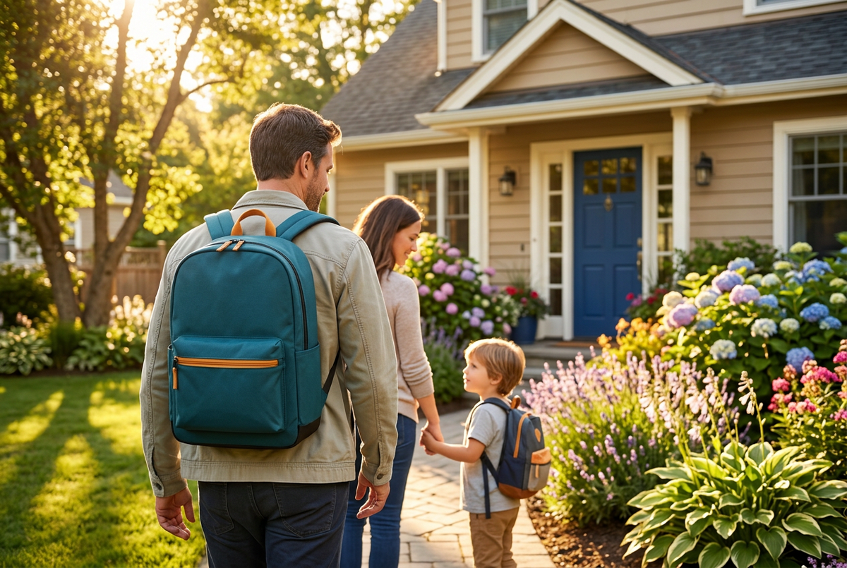 American family outdoor lifestyle concept
