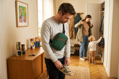 European family home scene