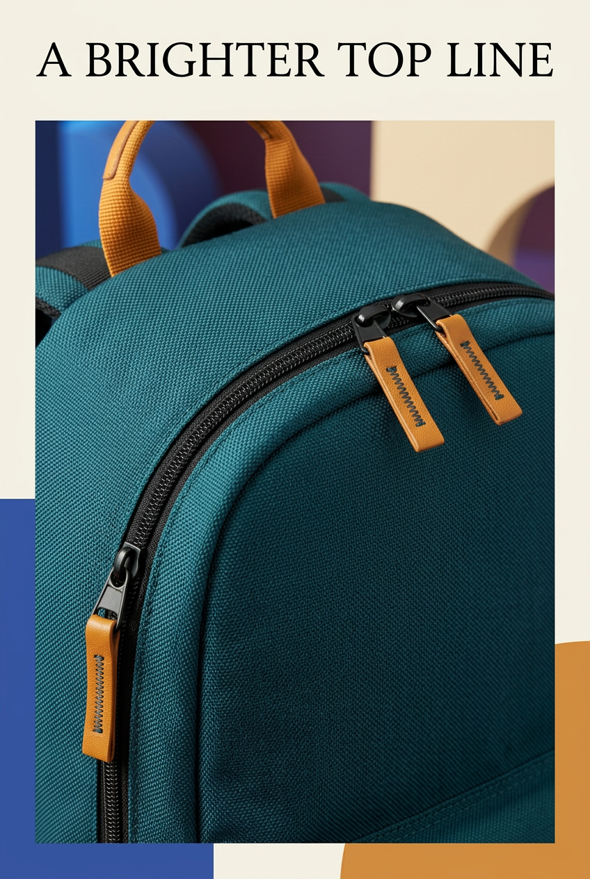 Top zipper concept detail
